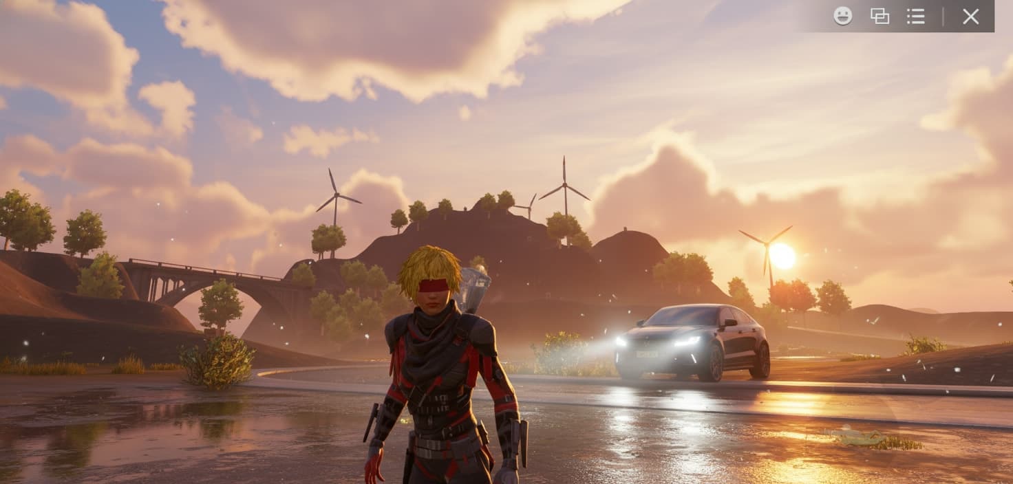 Отредактируй это фото сделай более эстетичным под HD добавь рассвет чтобы фары в авто были включены и эффект после дождя